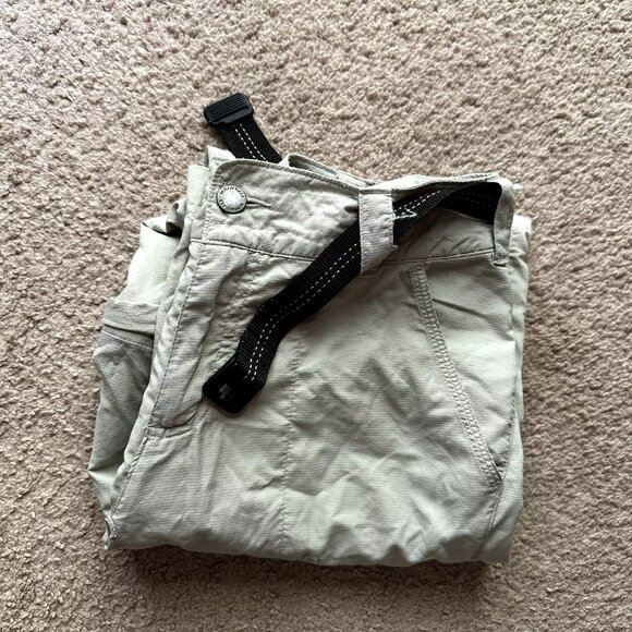 Columbia Pants Womens 4 (30x30) Nylon Titanium Omni Dry Mid Rise Zip Off Belted - Picture 14 of 14